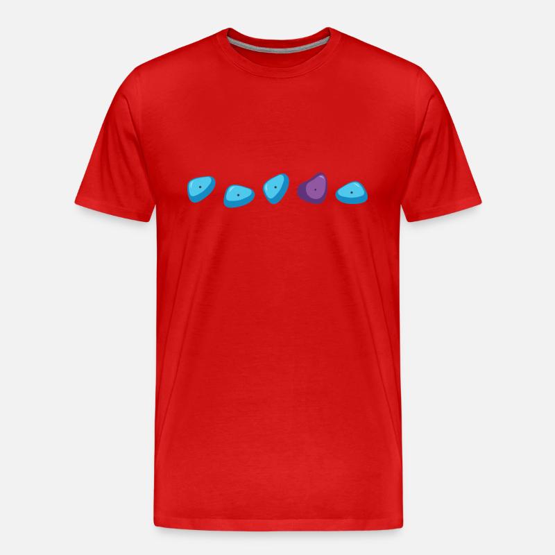 bouldern boulder boulderfelsen boulderroute bloc - Männer Premium Bio T-Shirt - Rot
