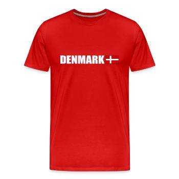 Danemark - T-shirt bio Premium Homme - rouge - Devant - Damien (186cm)