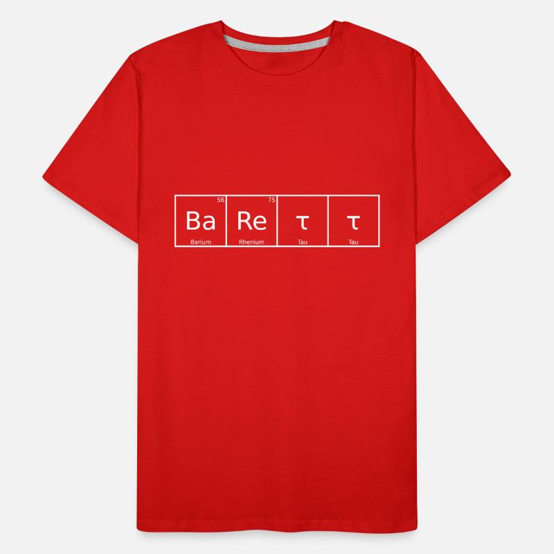 Beret Name First Name Chemistry Periodic Table Elements Men's Premium Organic T-Shirt