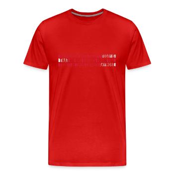 drinks from enemies skulls - Men's Premium Organic T-Shirt - red - Front - Damien (186cm)