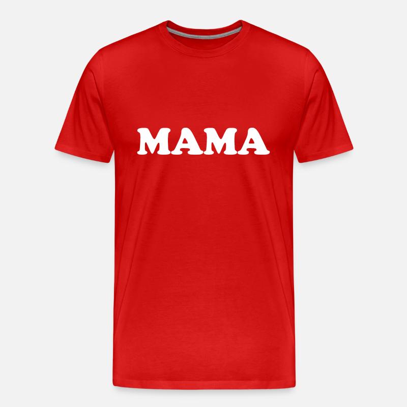 mama Mutter Mutti - Männer Premium Bio T-Shirt - Rot