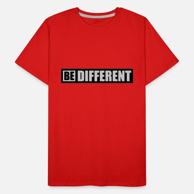 Soyez différent Logo Design T-shirt bio Premium Homme