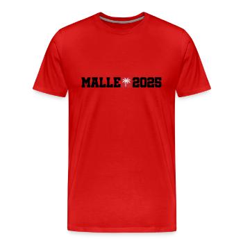 Malle 2025 - Men's Premium Organic T-Shirt - red - Front - Damien (186cm)