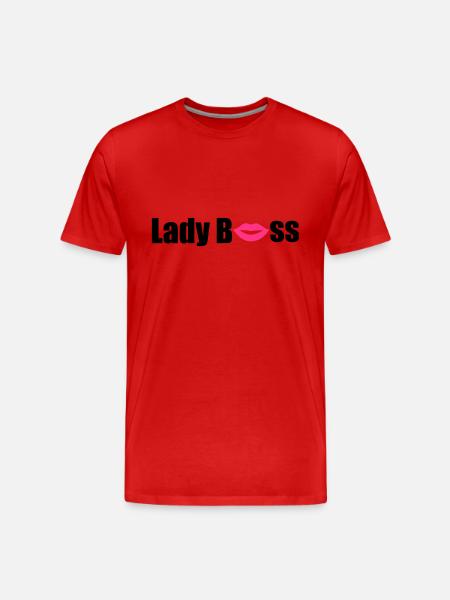 Lady Boss - Men's Premium Organic T-Shirt - red