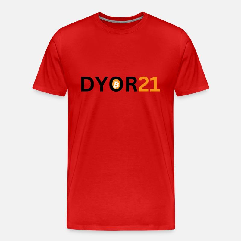 DYOR21 - Männer Premium Bio T-Shirt - Rot