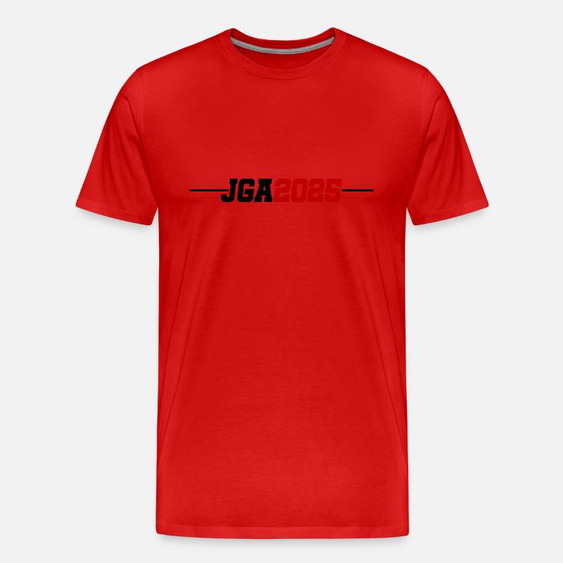 Jga 2025 - Männer Premium Bio T-Shirt - Rot