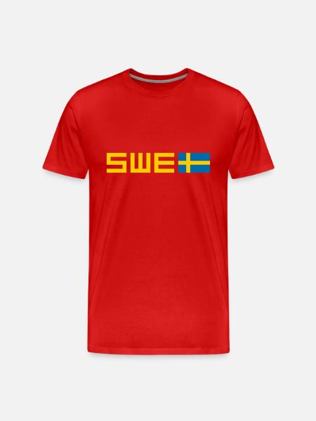 Suède - T-shirt bio Premium Homme - rouge