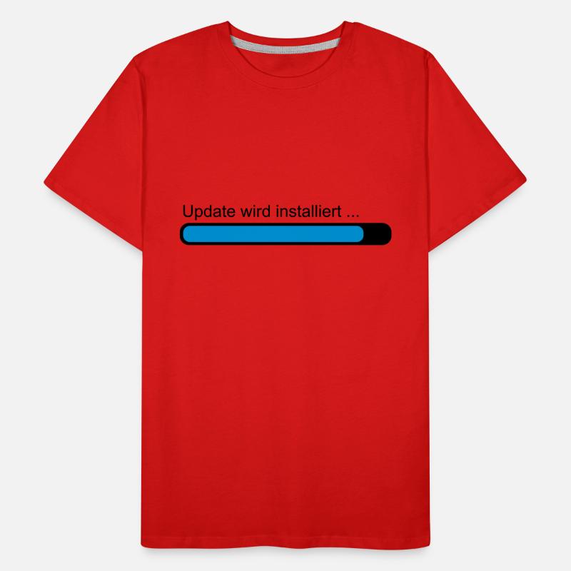 Update wird installiert ... Ladebalken Männer Premium Bio T-Shirt