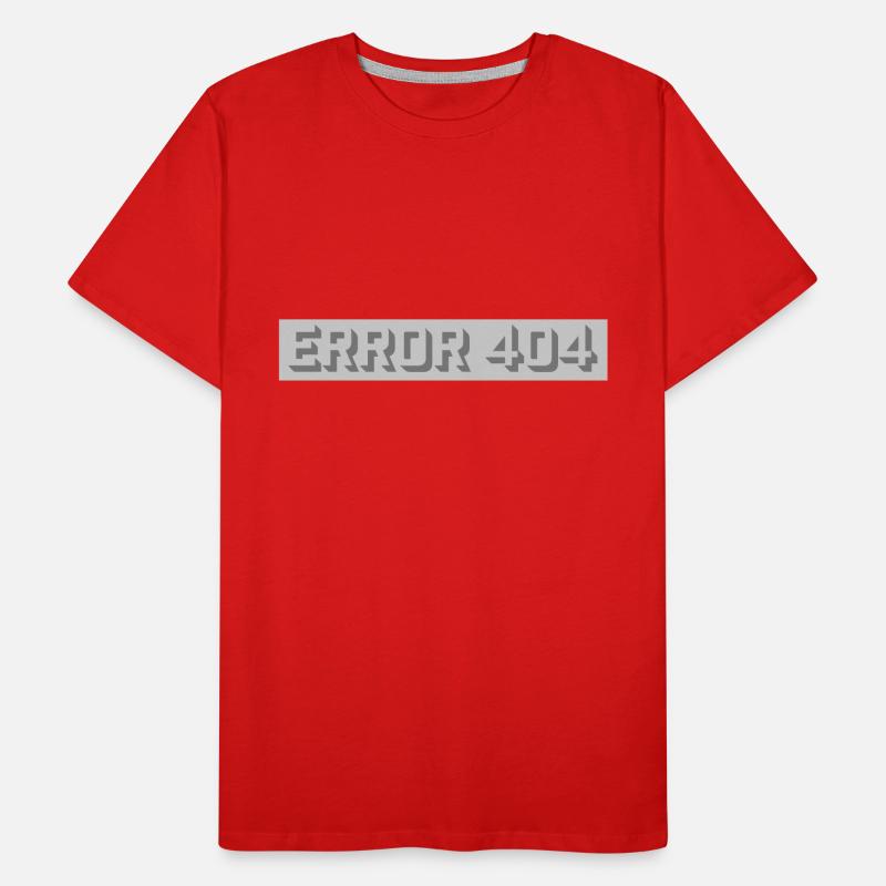 Computer Nerd Error 404 Men's Premium Organic T-Shirt