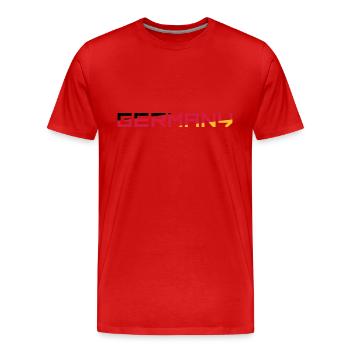 Team Germany Germany Colors Black Red Gold G - Men's Premium Organic T-Shirt - red - Front - Damien (186cm)