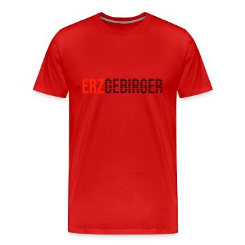 Erzgebirge Heimat - Männer Premium Bio T-Shirt - Rot - Vorne - Damien (186cm)