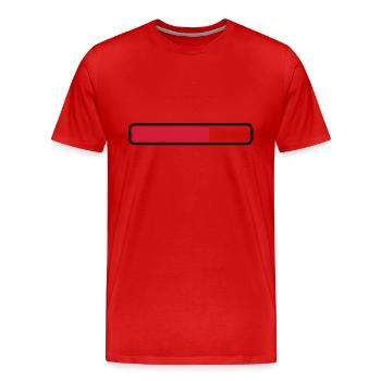 loading_1___f2 - T-shirt bio Premium Homme - rouge - Devant - Damien (186cm)