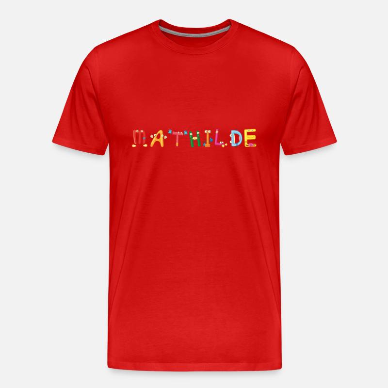 Mathilde - Männer Premium Bio T-Shirt - Rot