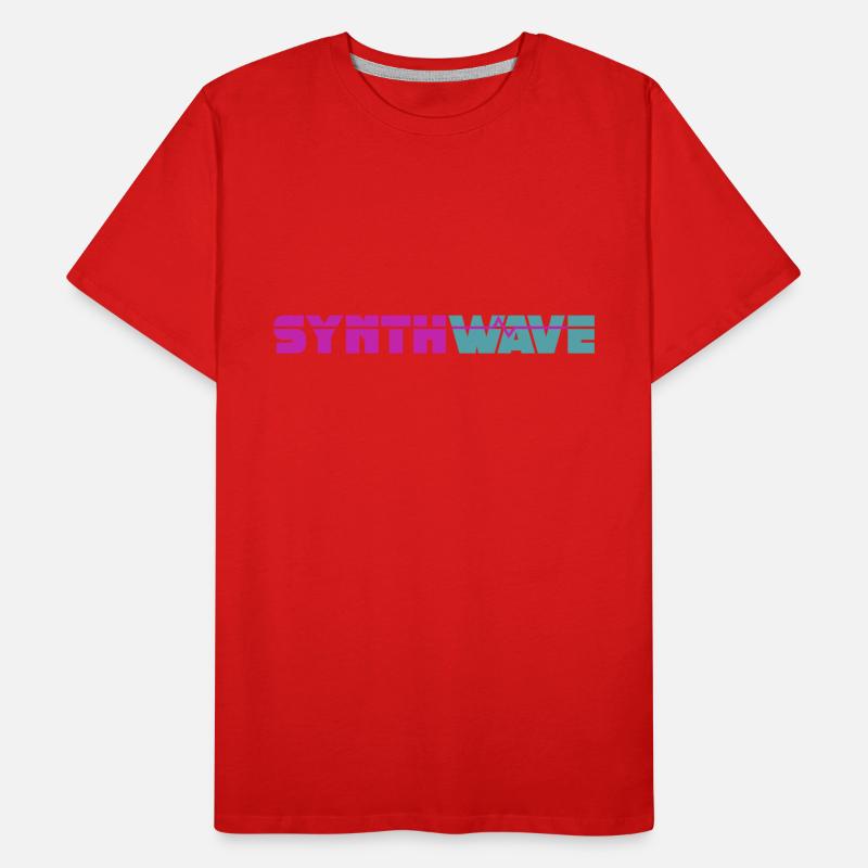 Synthwave Männer Premium Bio T-Shirt