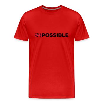 Possible possible feasible solution - Men's Premium Organic T-Shirt - red - Front - Damien (186cm)