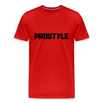 PROSTYLE , pour avoir le style - T-shirt bio Premium Homme - rouge - Devant - Damien (186cm)