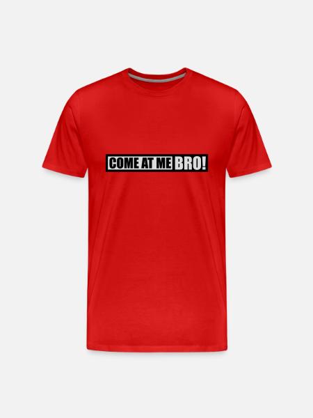 come at me bro - Men's Premium Organic T-Shirt - red