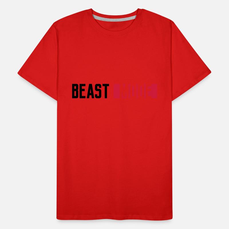 logo monster mode on schalter beast button switch Männer Premium Bio T-Shirt