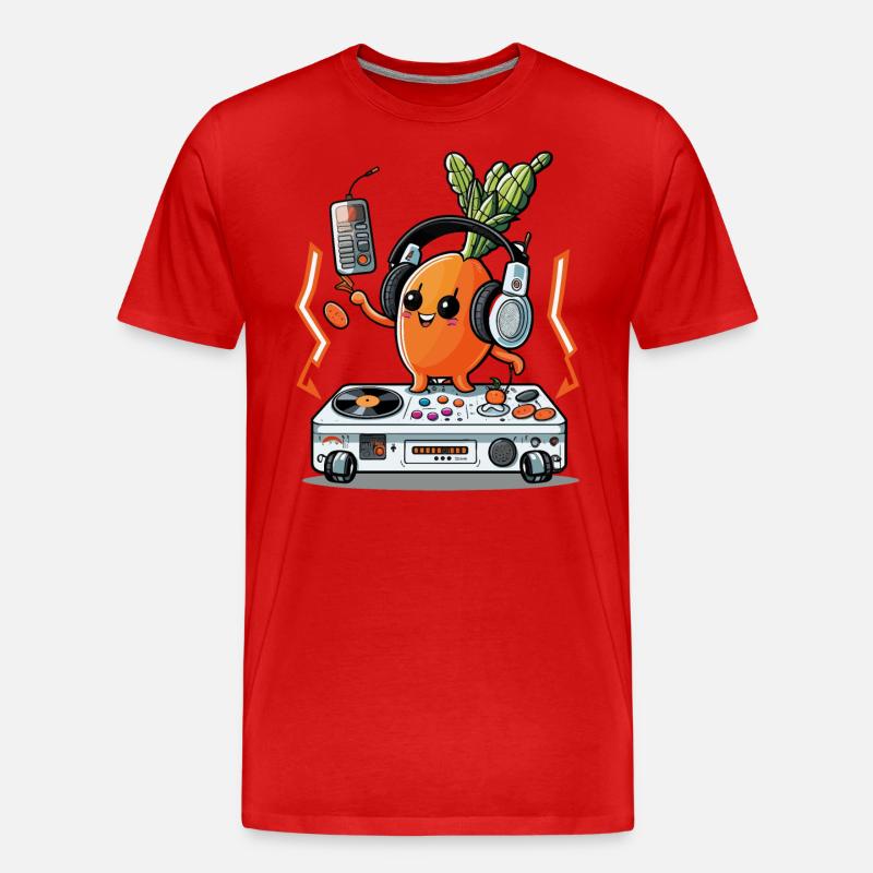 Die Karotten-Party - Männer Premium Bio T-Shirt - Rot