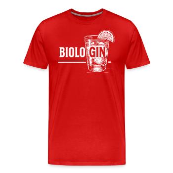 Biologiste : Idée cadeau parfaite pour les biologistes - T-shirt bio Premium Homme - rouge - Devant - Damien (186cm)