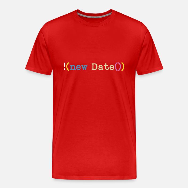 Not today Informatiker Programmierer - Männer Premium Bio T-Shirt - Rot