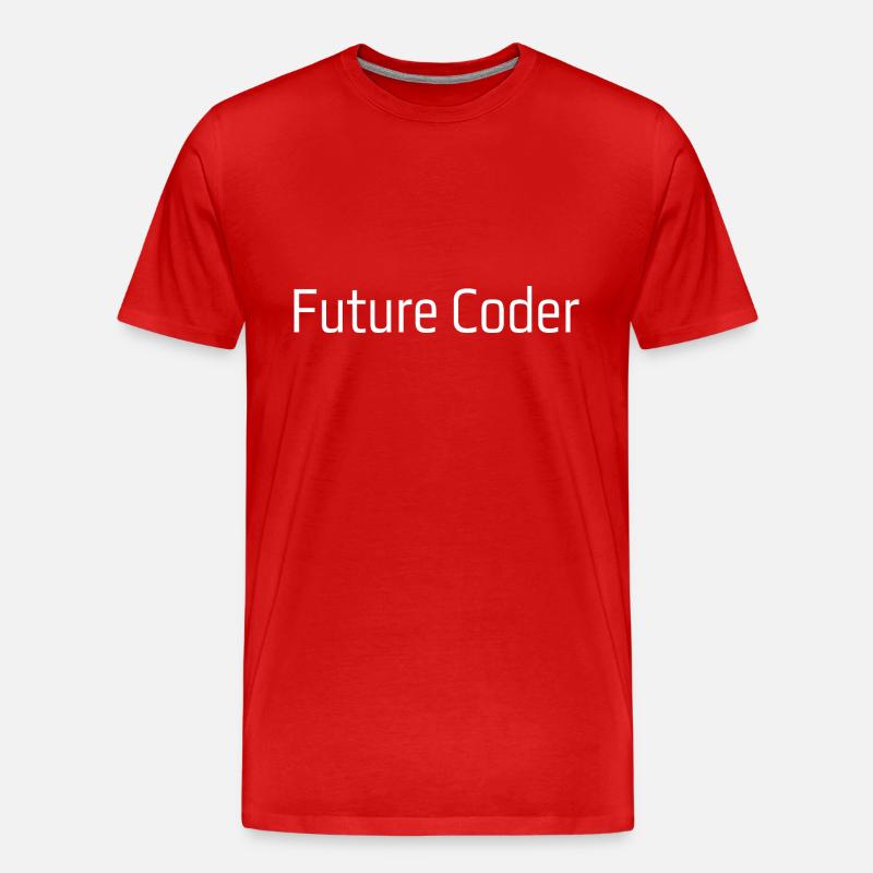 Future Coder - Men's Premium Organic T-Shirt - red