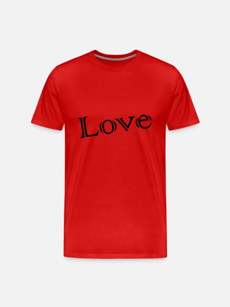 LOVE,JUST MARRIED,VIVE LES MARIES,EVJF - Men's Premium Organic T-Shirt - red