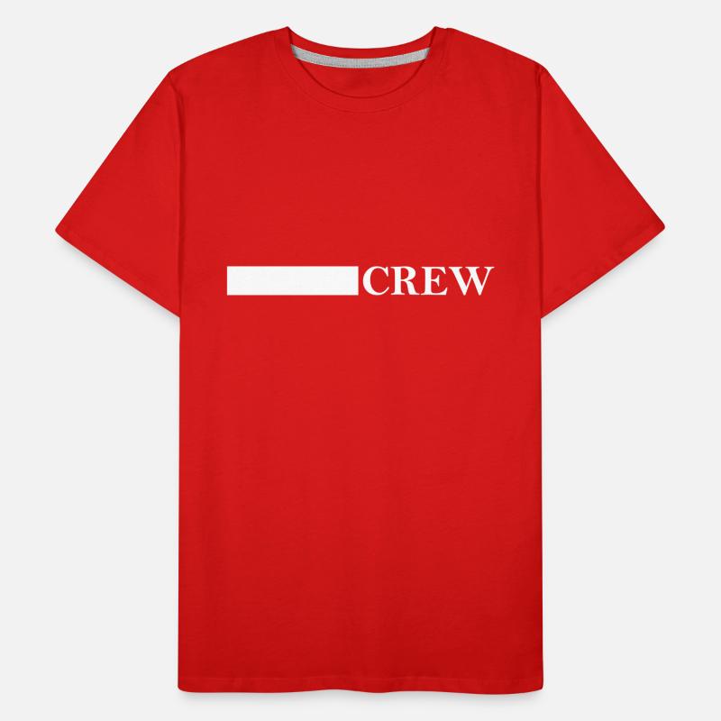 Conception de l’équipage T-shirt bio Premium Homme