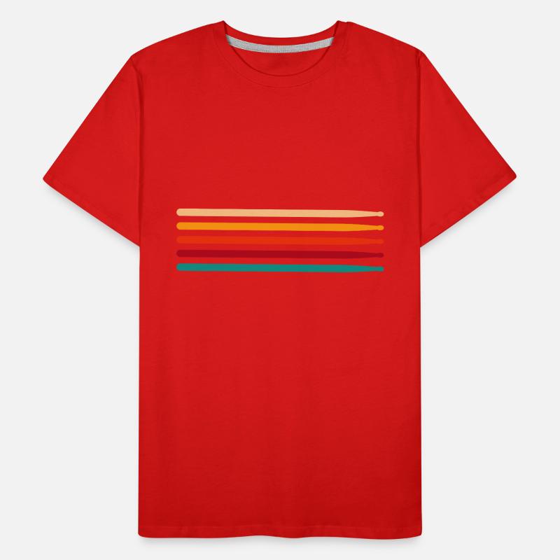 drums sticks for drummers Drum Lover Drumsticks Men's Premium Organic T-Shirt