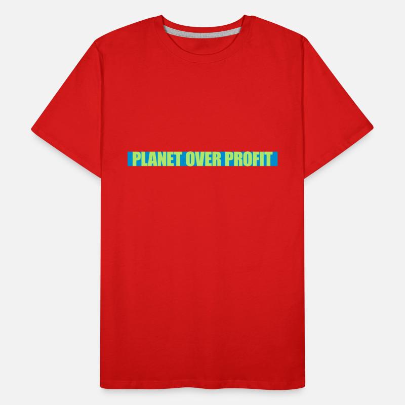 Planète sur le devis de profit T-shirt bio Premium Homme