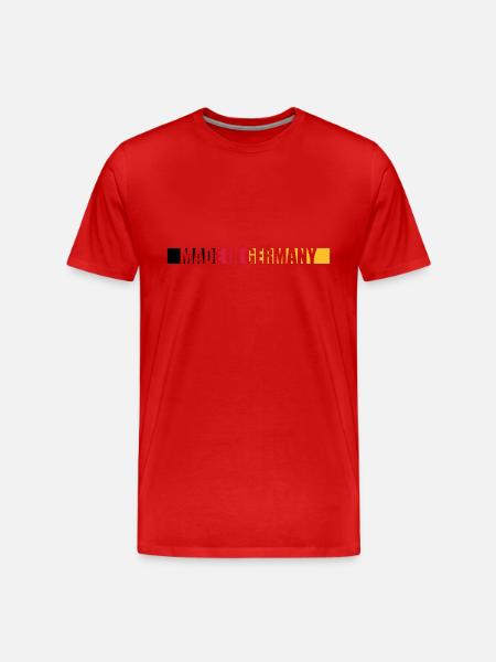 Made in Germany - Männer Premium Bio T-Shirt - Rot