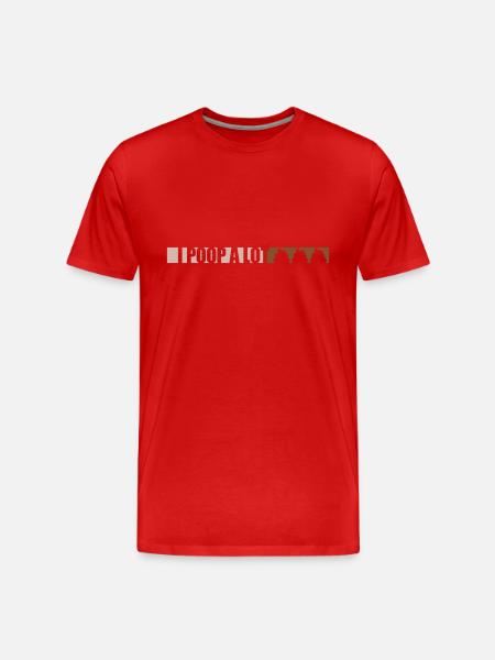 I poop a lot - Men's Premium Organic T-Shirt - red