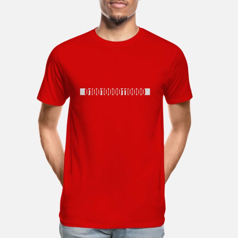 Binär Code Programm Sprache Männer Premium Bio T-Shirt