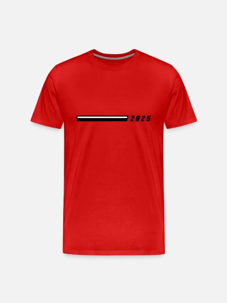2025 year - Men's Premium Organic T-Shirt - red