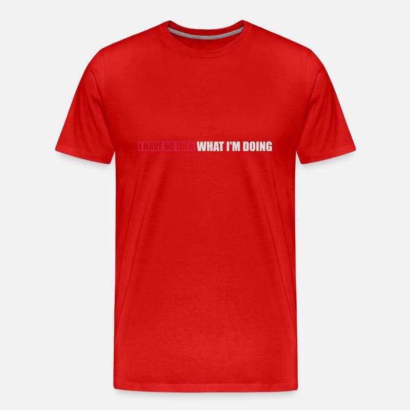 Aucune idée - T-shirt bio Premium Homme - rouge