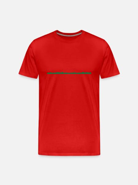 hills - Men's Premium Organic T-Shirt - red