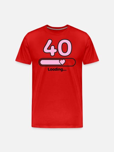 40 ans - T-shirt bio Premium Homme - rouge