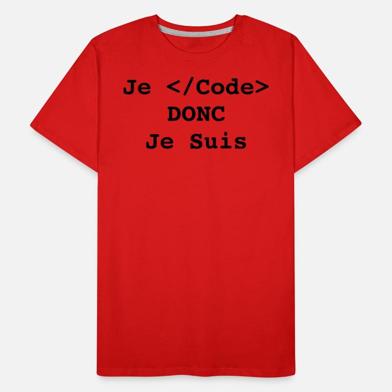 Ich programmiere, also bin ich Informatiker und Programmierer Männer Premium Bio T-Shirt