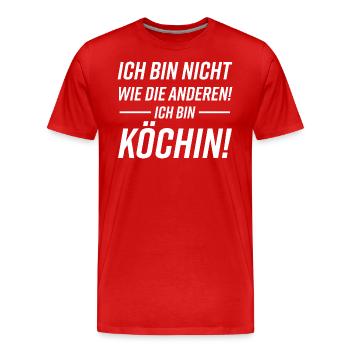 Köchin Hobbykoch Statement - Männer Premium Bio T-Shirt - Rot - Vorne - Damien (186cm)