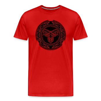 Viking Bélier Bélier Bélier - T-shirt bio Premium Homme - rouge - Devant - Damien (186cm)