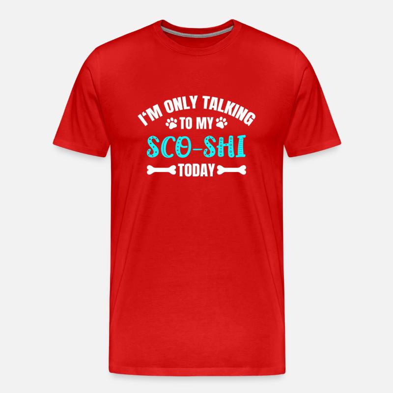 Sco-Shi - Männer Premium Bio T-Shirt - Rot