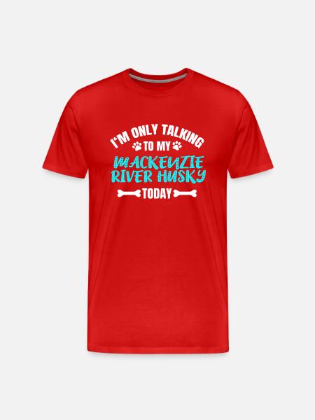 Mackenzie River Husky - Männer Premium Bio T-Shirt - Rot