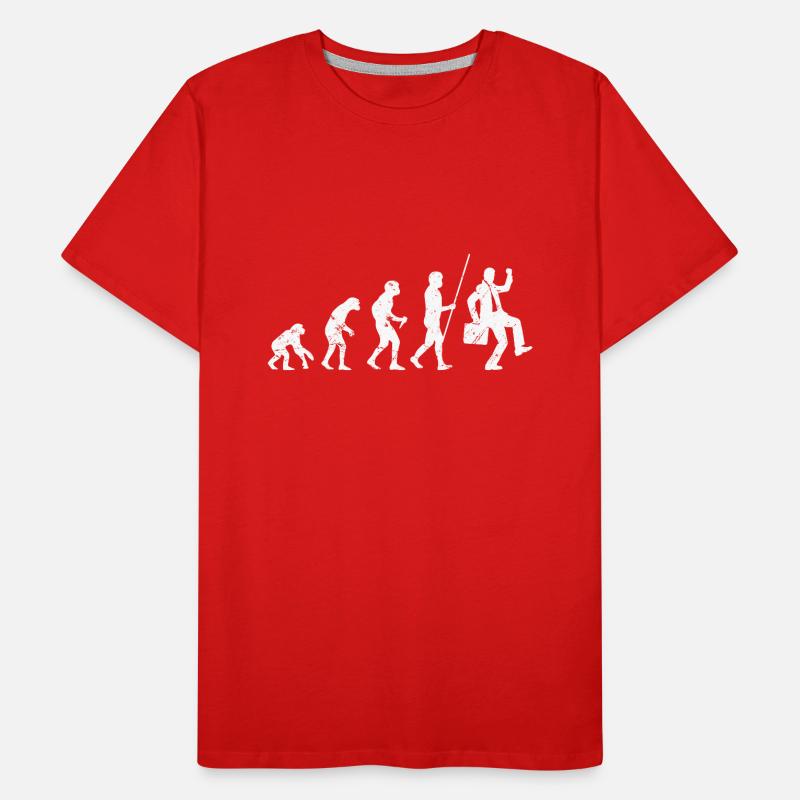 Évolution du travail Commis de bureau T-shirt bio Premium Homme