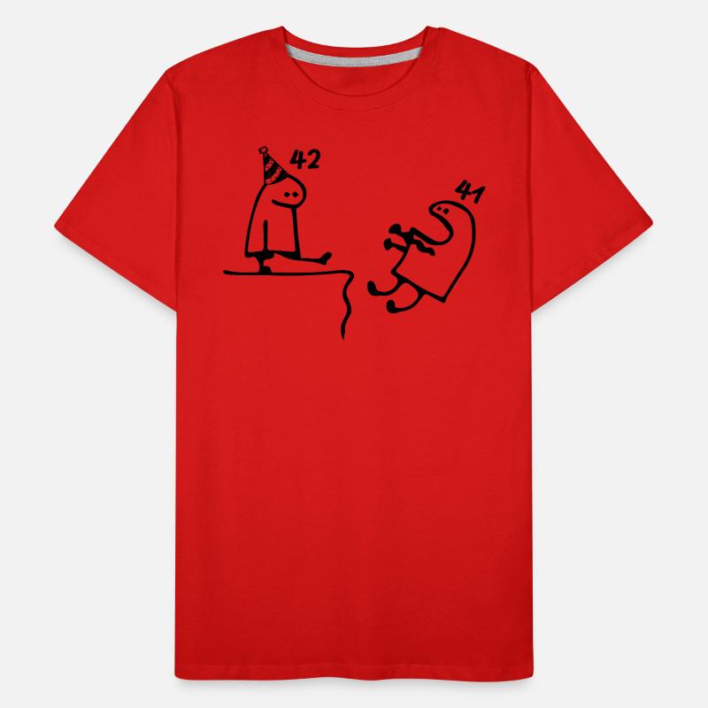 42 ans : Adieu âge 41 ans, Joyeux 42e anniversaire T-shirt bio Premium Homme