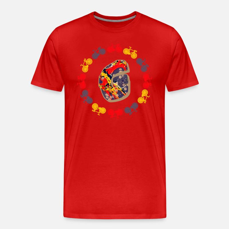 fahrrad e 202 g - Männer Premium Bio T-Shirt - Rot