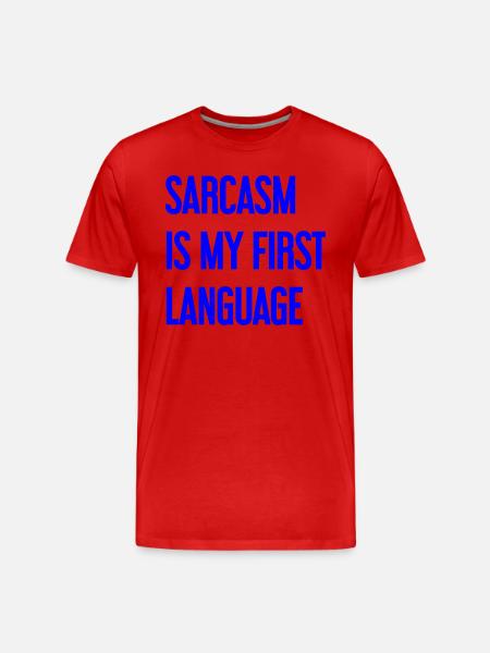 Sarcasm Pro - Men's Premium Organic T-Shirt - red