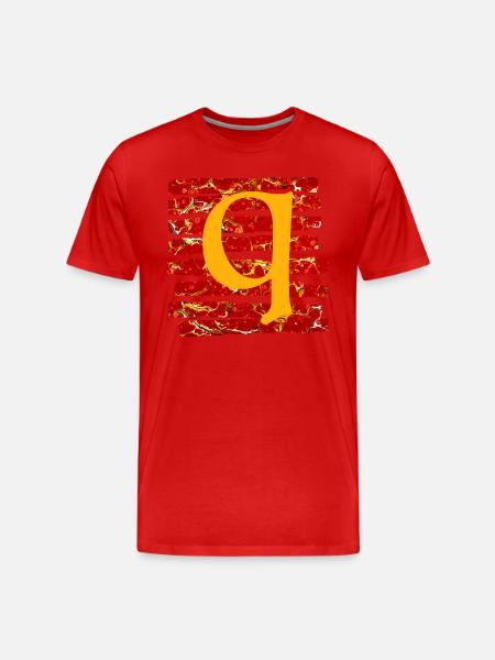 Strip E 232 Q - Men's Premium Organic T-Shirt - red