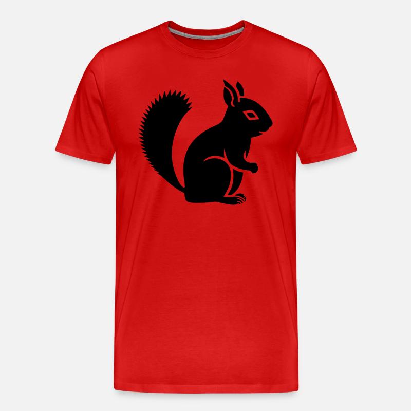 Eichhörnchen - Männer Premium Bio T-Shirt - Rot