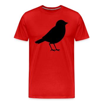 Little bird - Men's Premium Organic T-Shirt - red - Front - Damien (186cm)