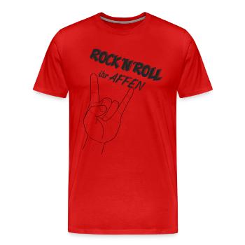 Rock'n'Roll ihr Affen || Luke Mockridge TV-Show - Männer Premium Bio T-Shirt - Rot - Vorne - Damien (186cm)